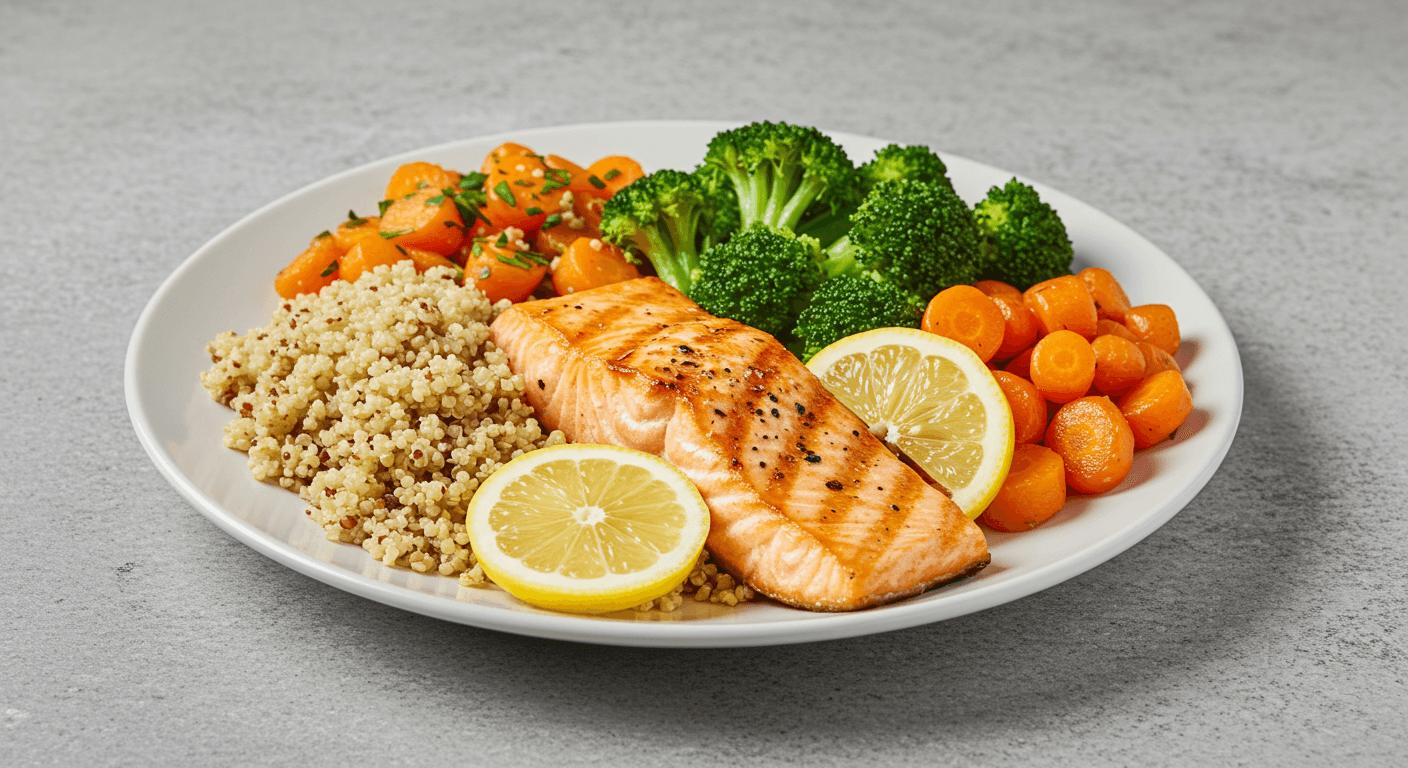 Healthy Balanced Plate of Food