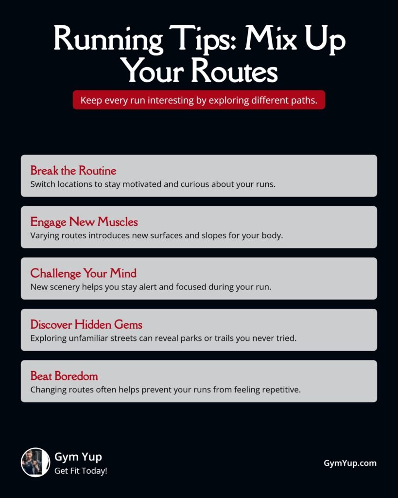 Mix Up Your Running Routes Infographic