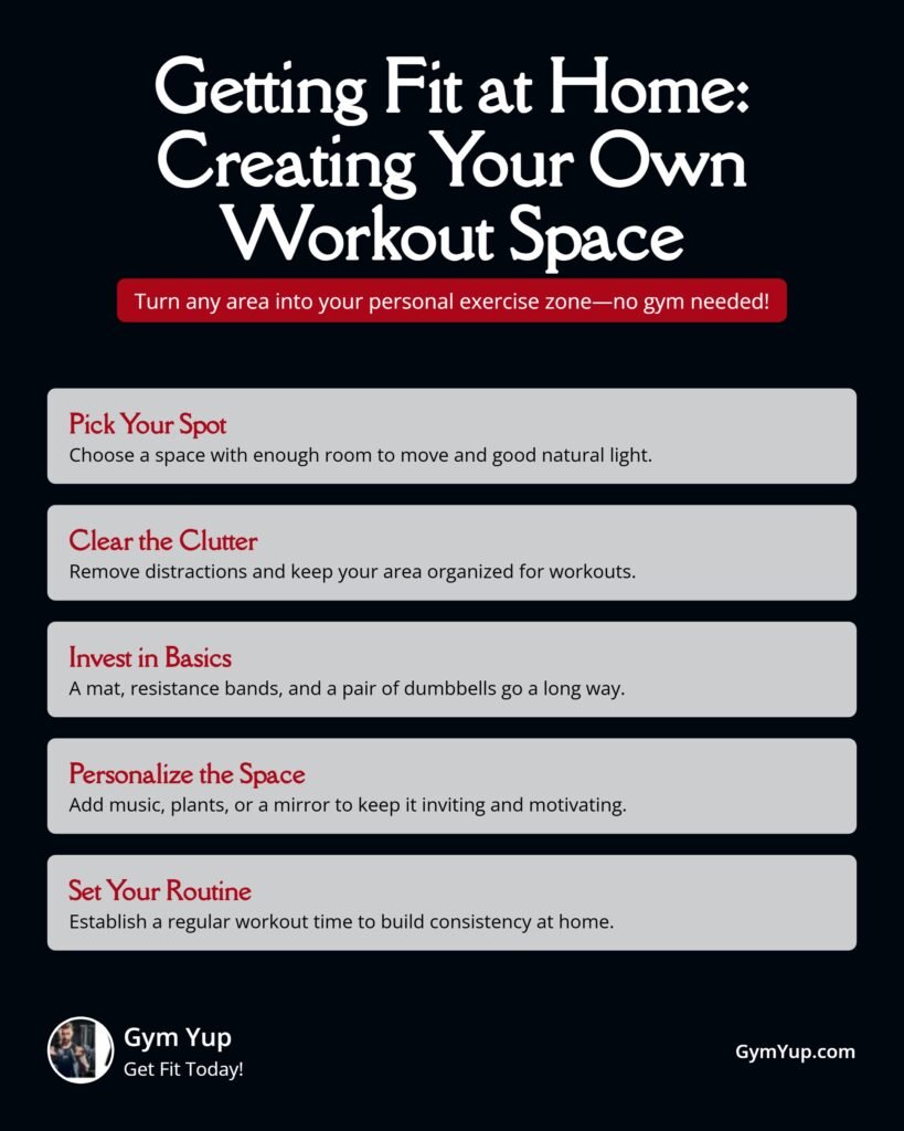 Creating Your Own Workout Space - Infographic