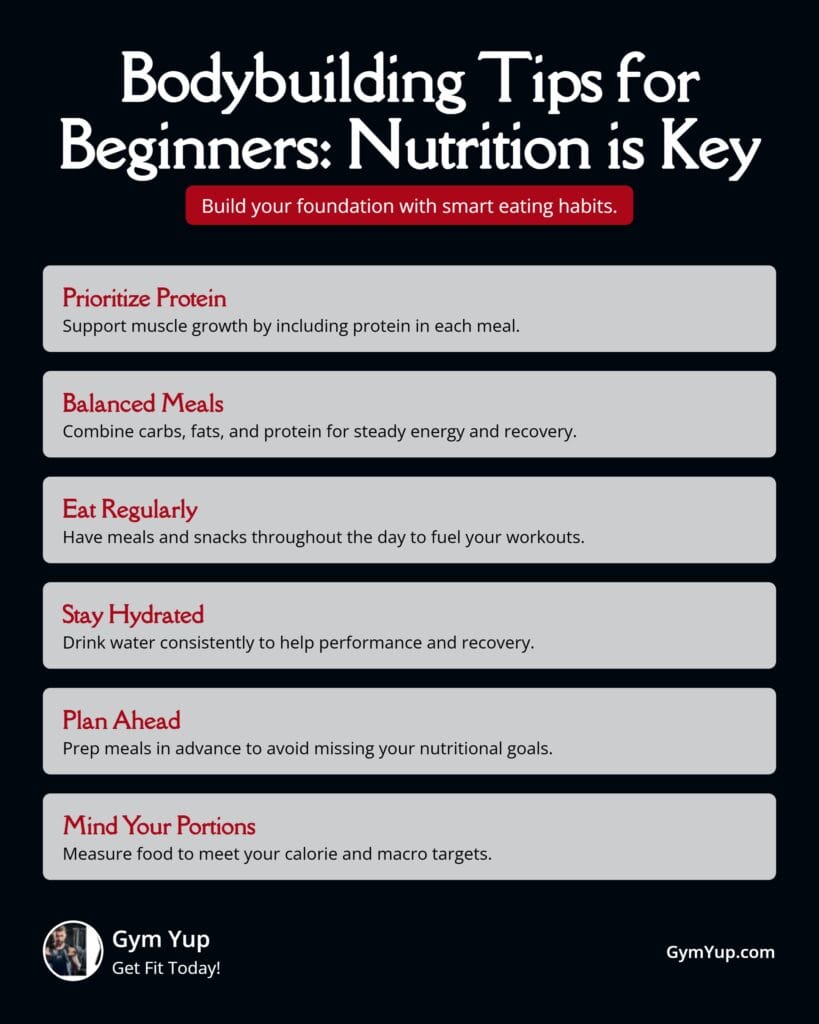 Nutrition is Key in Bodybuilding - Infographic